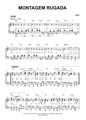 Play Official version of MONTAGEM RUGADA Sheet Music by cape for Piano ...