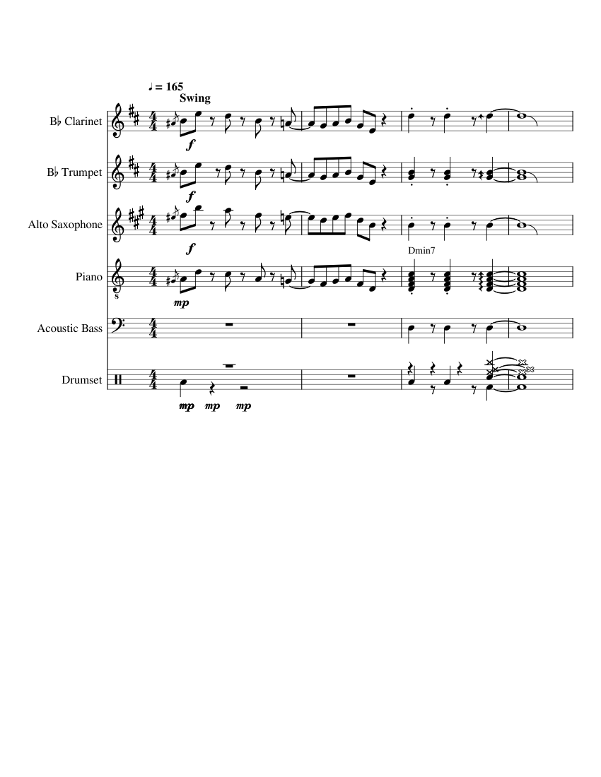 K.K. Cruisin' Sheet Music for Piano, Clarinet in b-flat