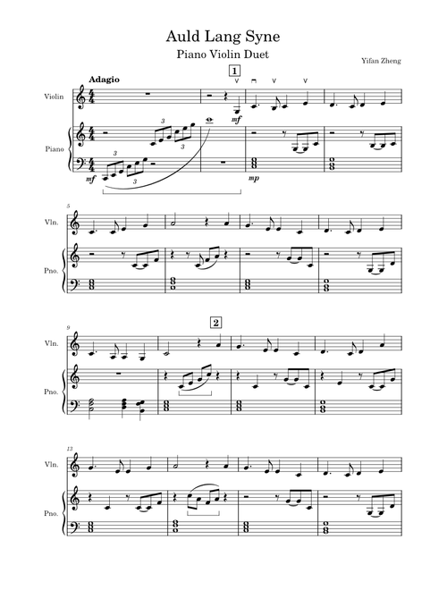 Auld lang syne – Misc Traditional