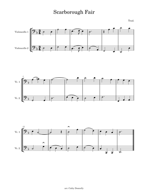Scarborough Fair – Misc Traditional