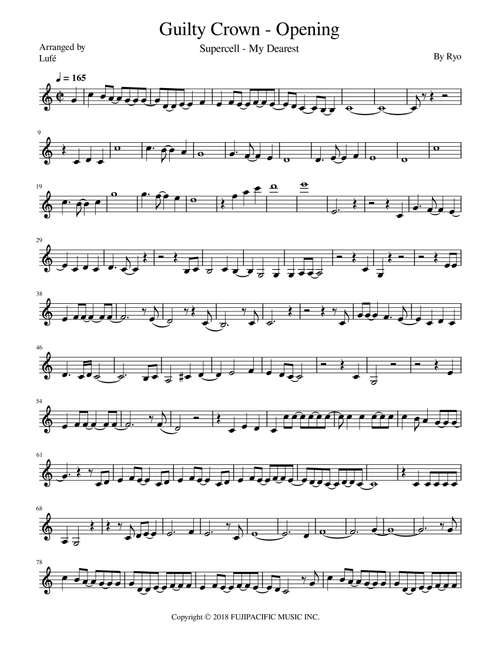 My Dearest (Arr. Lufé) - Supercell (Violin Solo)