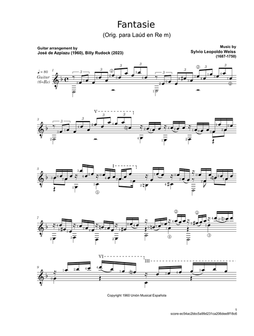 Fantasie – Sylvio Leopoldo Weiss