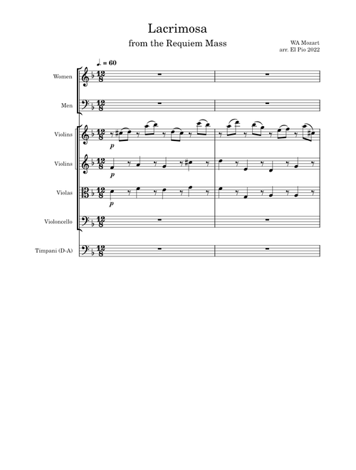 Lacrimosa – Wolfgang Amadeus Mozart