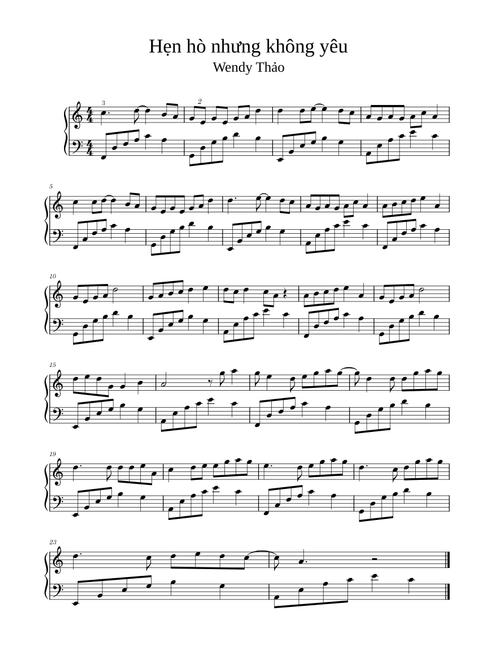 Hẹn Nò Nhưng Không Yêu - Wendy Thảo