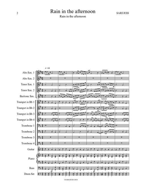 Rain in the afternoon-Jazz Cantata