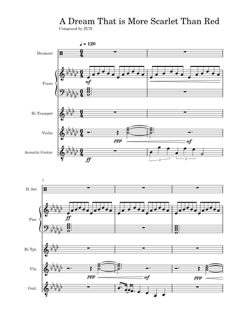 A Dream That is More Scarlet Than Red - Touhou ESoD Main Menu theme