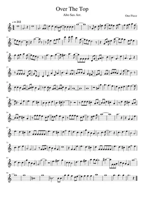 Over the Top – Hiroshi Kitadani One Piece - Part 3 Sheet Over the Top – Hiroshi Kitadani One Piece - Part 3 Sheet