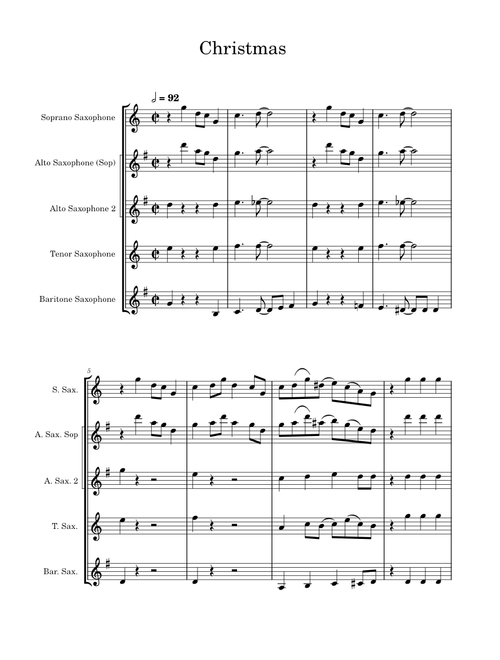 Christmas Sax Quartet