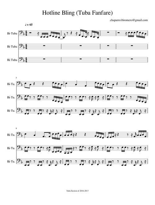 Hotline Bling - Drake (Tuba Fanfare)