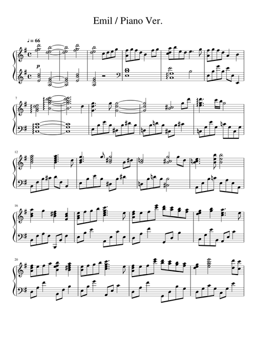 Emil / Piano Ver.