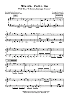 prom dress mxmtoon piano sheet music mxmtoon "prom dress" Sheet Music in Bb Major - Download & Print
