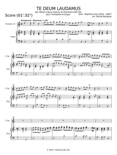 Te Deum laudamus - Jean-Baptiste Lully