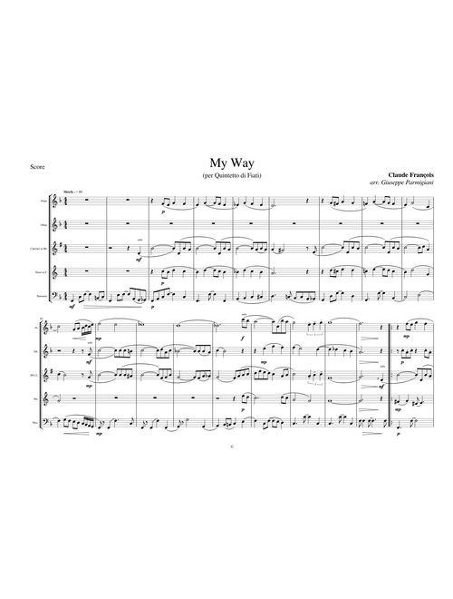 My Way (WW Quintet)