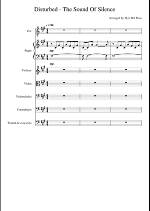 Disturbed - The Sound Of Silence (orchestra) String Orchestra, Mixed Ensemble