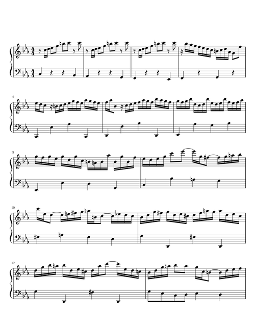 BWV 997 piano