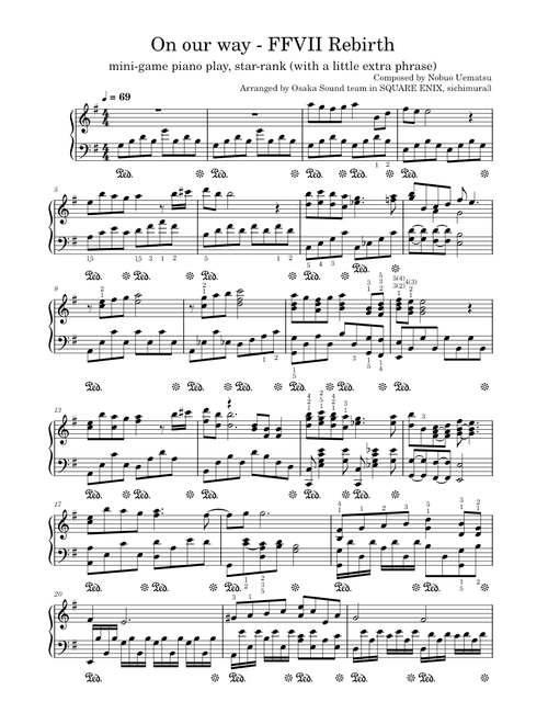 Final fantasy vii ahead on our way (arranged) – Nobuo Uematsu
