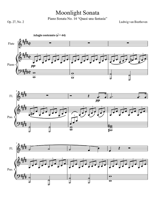 Moonlight Sonata- Beethoven