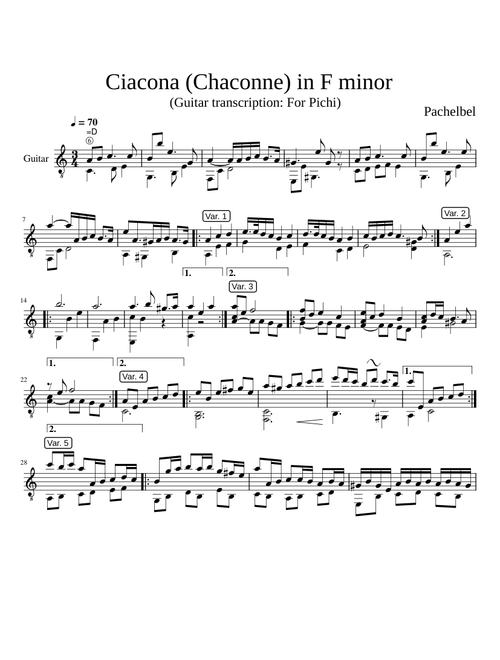 Chaconne in F minor
