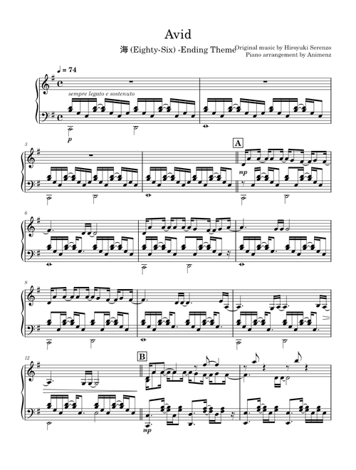 Avid - 86 / Eighty-Six (Episode 22 version) ED – Music by Hiroyuki Sawano Arrangement by Animenz