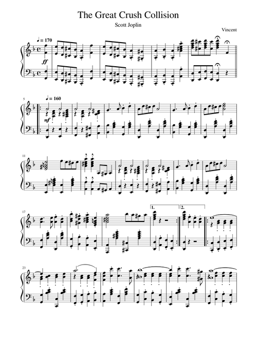 Scott Joplin - The Great Crush Collision