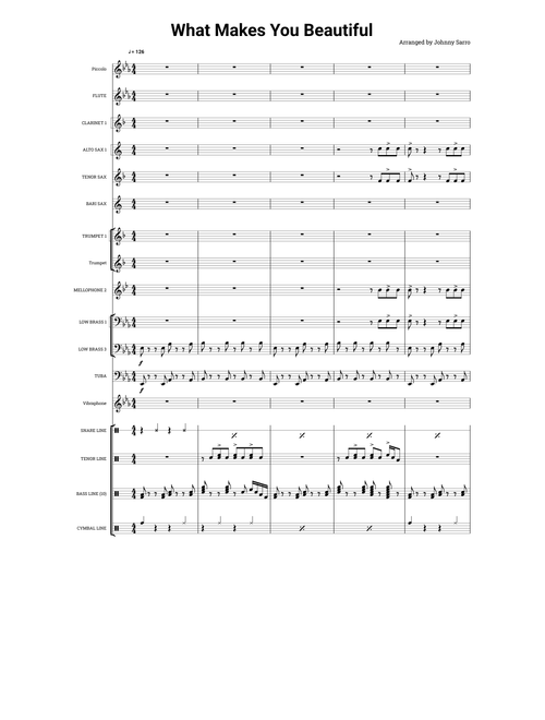 What Makes You Beautiful – One Direction (Marching Band)