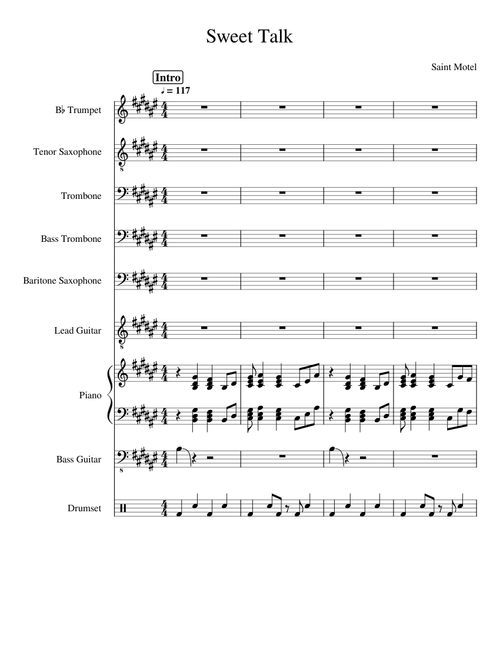 Sweet Talk (arrangement) - Saint Motel