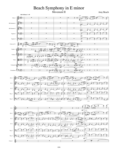 Beach Symphony in E minor (Gaelic) Mvt 2