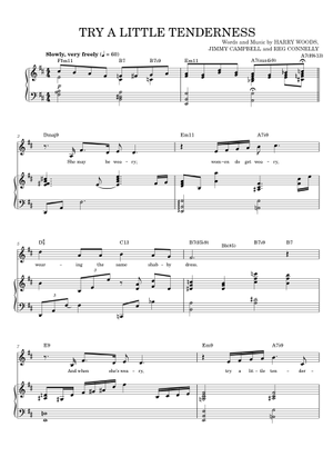 Try A Little Tenderness - Frank Sinatra, Harry Woods, Michael Buble ...