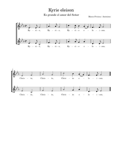 Kyrie eleison - Es gran el amor