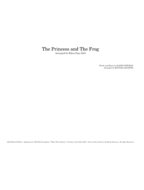 Princess and the Frog Medley – Randy Newman