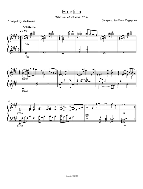 Emotion - Pokemon Black and White