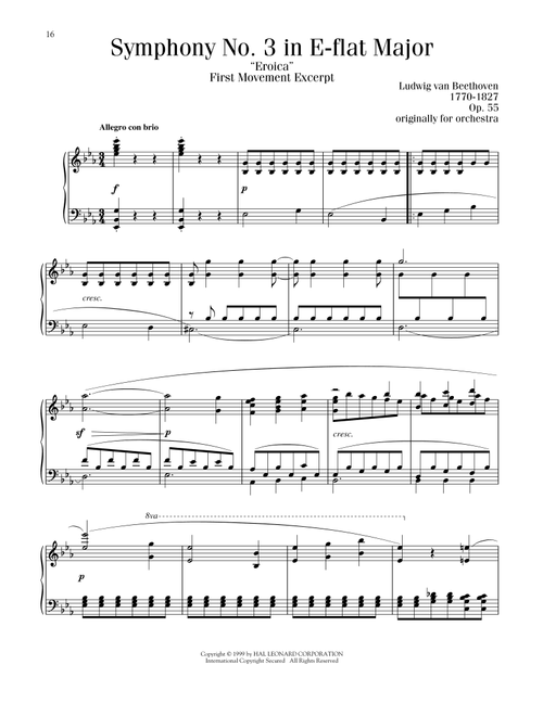Symphony No. 3 In E-Flat Major, Op. 55 - Ludwig Van Beethoven (Piano Solo)
