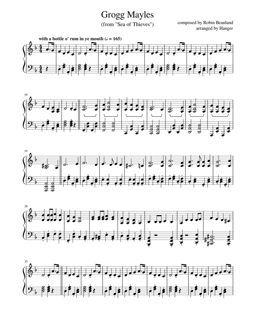 Grogg Mayles Sea Of Thieves Sheet Music For Piano Solo MuseScore grogg-mayles-sea-of-thieves-sheet-music-for-piano-solo-musescore