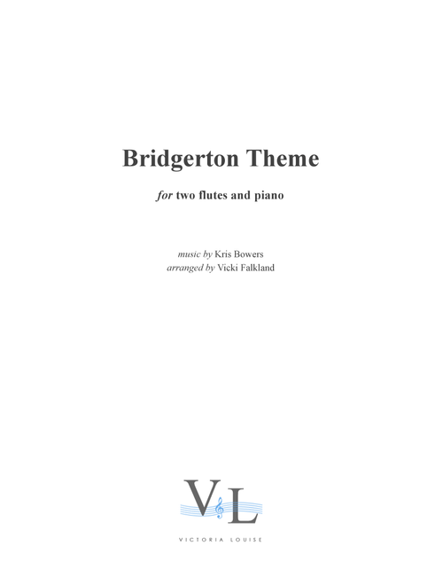 Bridgerton Theme (Arr. Vicki Falkland) - Kris Bowers (Instrumental Duet and Piano)