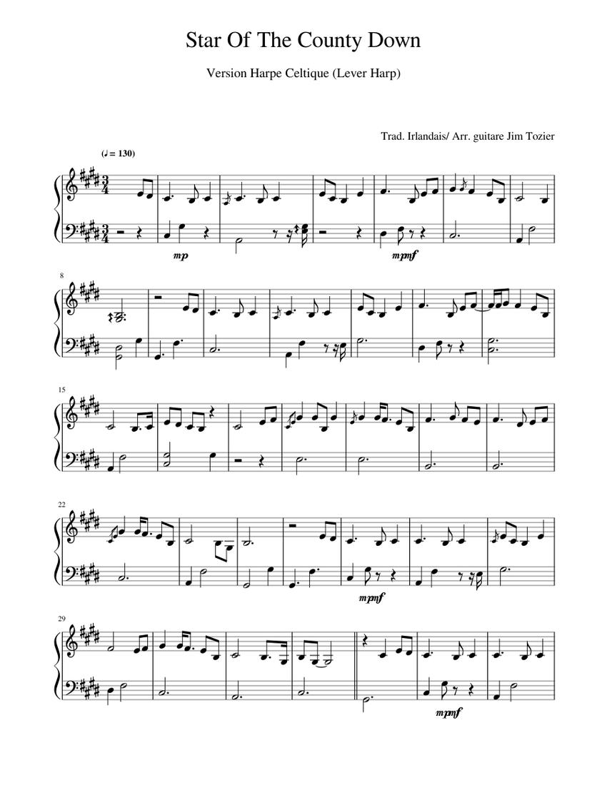 Star of the County Down Trad. England & Ireland Jim Tozier Celtic