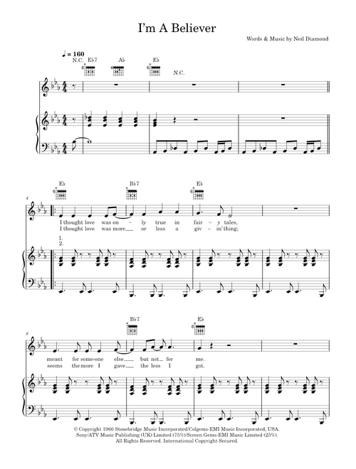 I'm A Believer - Neil Diamond, The Monkees