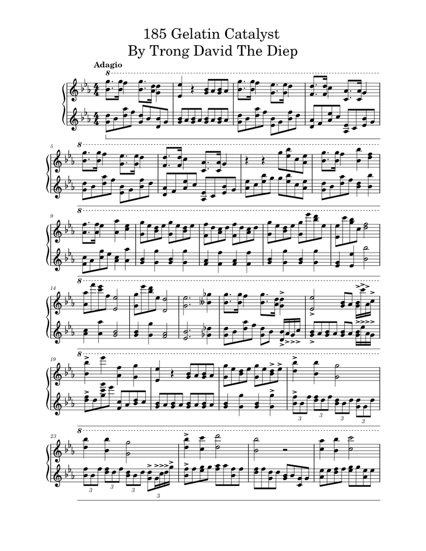 185 Sheet Music For Piano Solo Musescore