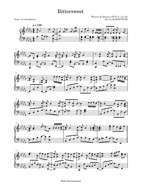 svt piano sheet music by amyvd002 | Play, print, and download in