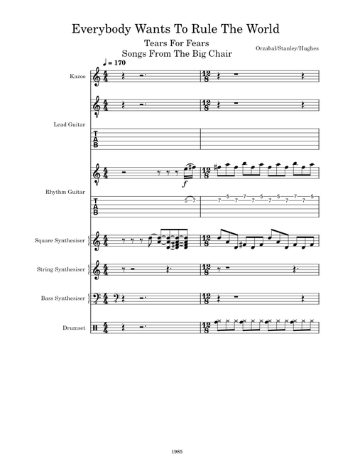 Everybody Wants to Rule the World – Tears for Fears