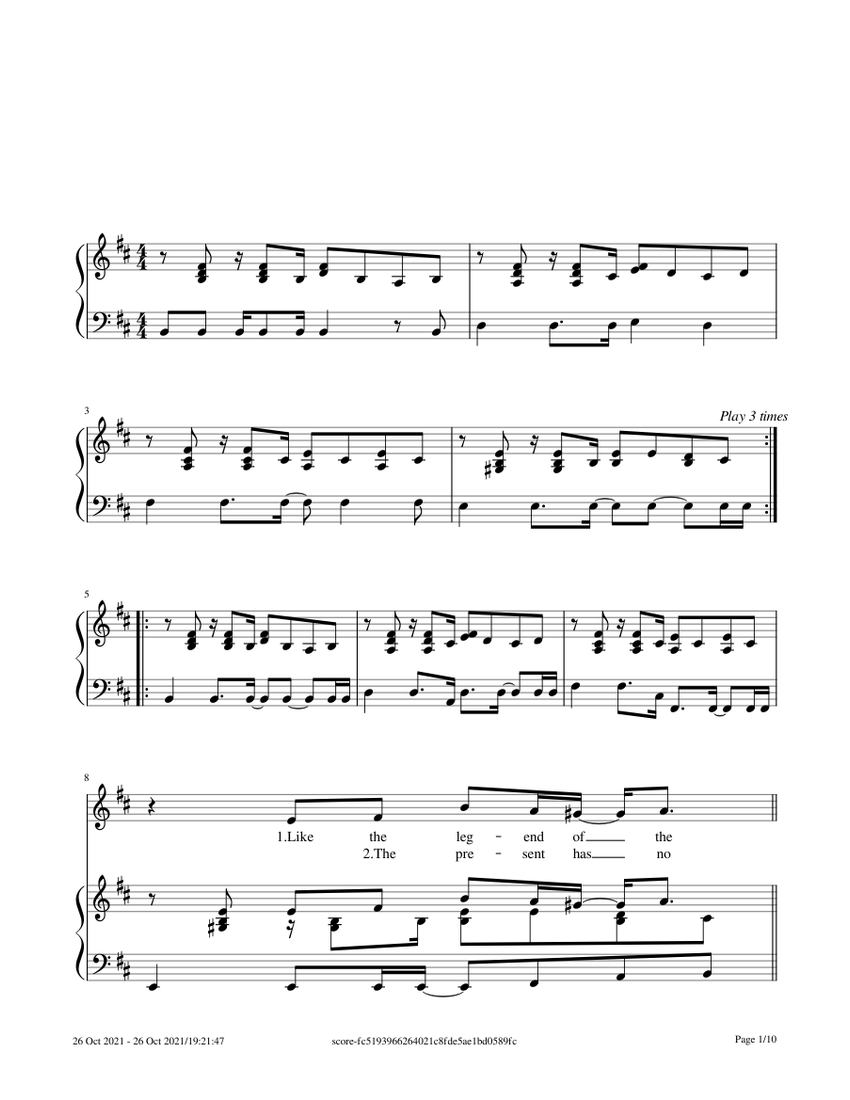 Get lucky - Daft Punk Sheet Music for Piano, Violin (Solo