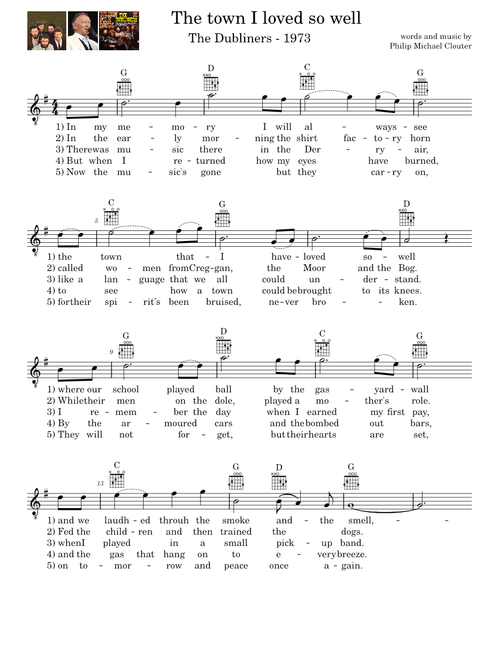 The town i loved so well – Phil Coulter