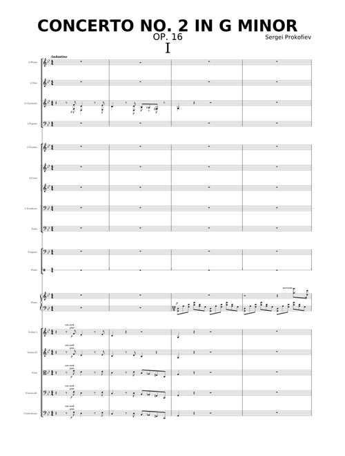 Piano Concerto No.2, Op.16 - S. Prokofiev