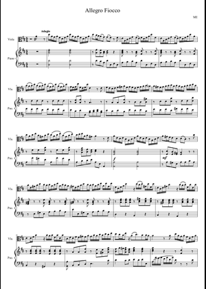 Allegro by Joseph Hector Fiocco Sheet Music for Piano (Solo) easy ...