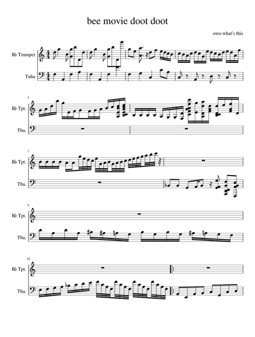 trumpet and tuba duet