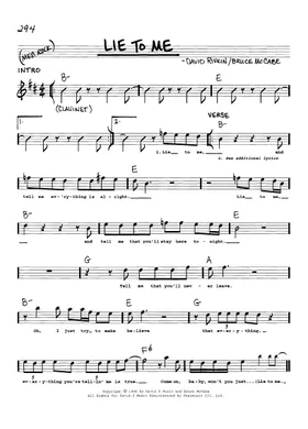 Jonny Lang: Lie to Me楽譜 絶版 Free Lie To Me by Jonny Lang sheet music | Download PDF or