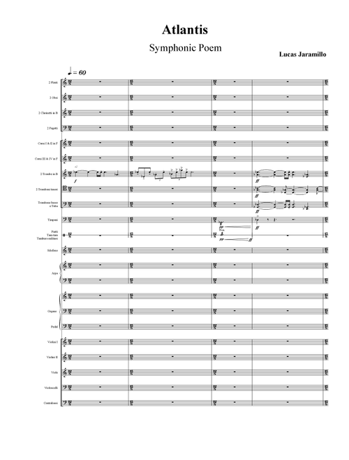 "Atlantis" Symphonic Poem - Lucas Jaramillo (Full Orchestra)