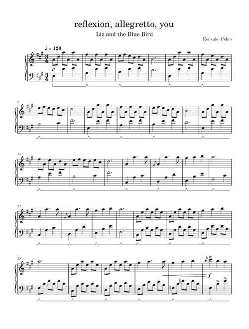 reflexion, allegretto, you
