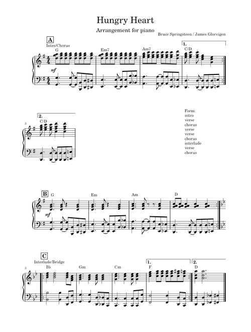 Hungry heart – Bruce Springsteen