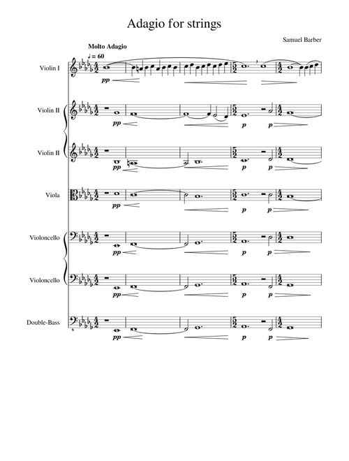 Adagio for Strings Samuel Barber 1