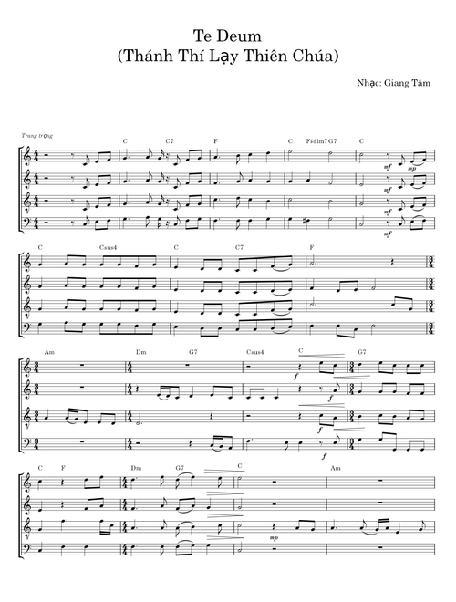 TE DEUM - Giang Tâm